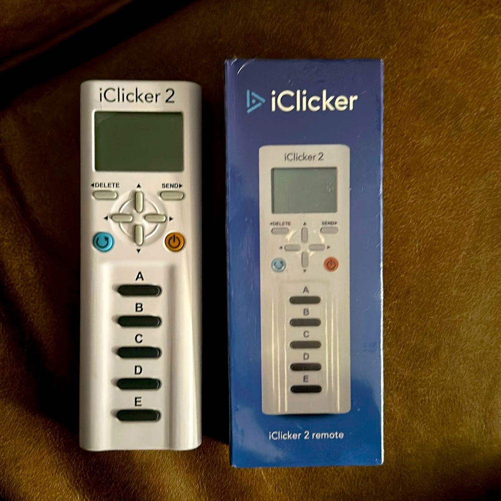 Preowned iClicker 2 remote. Preowned only is available. $20. In great shape!